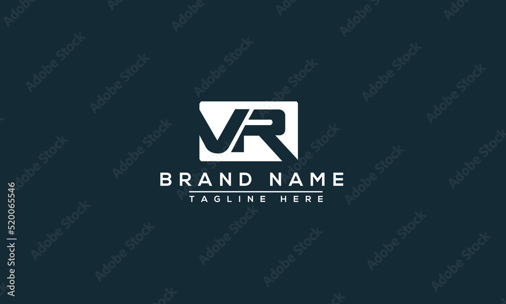 Logo design letter VR . Elegant modern. Vector template. Stock Vector ...