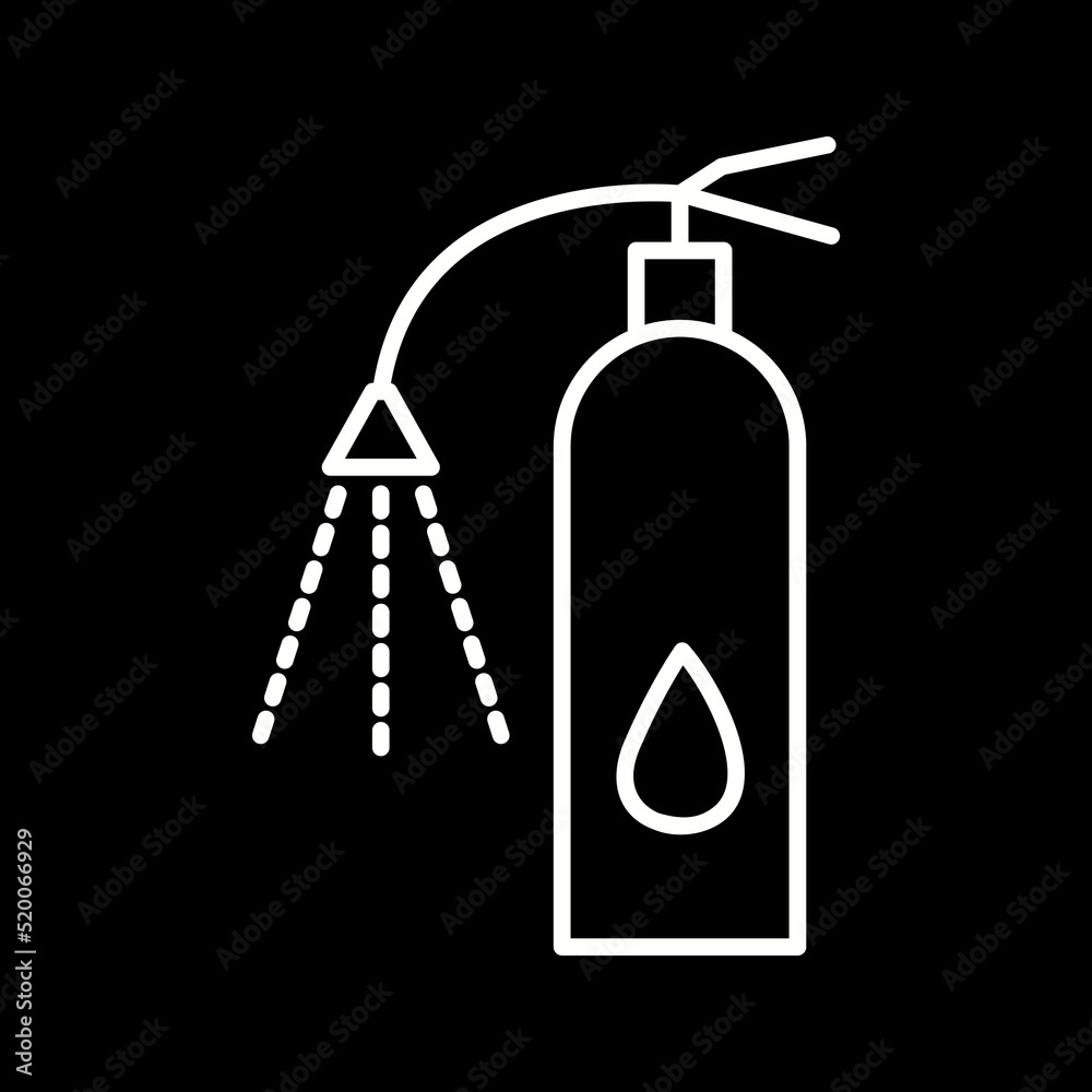Unique Using Extinguisher Vector Icon Unique Using Extinguisher Vector Icon