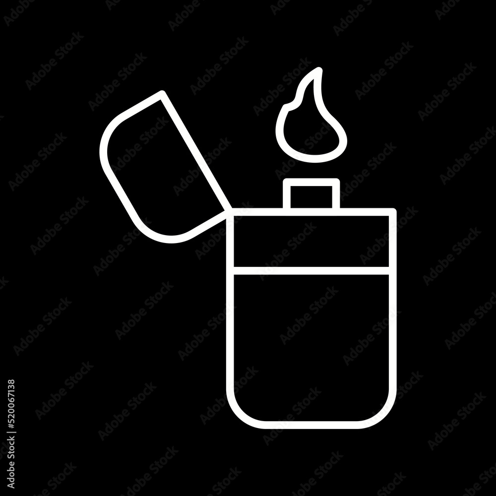Unique Lighter Vector Icon Unique Lighter Vector Icon