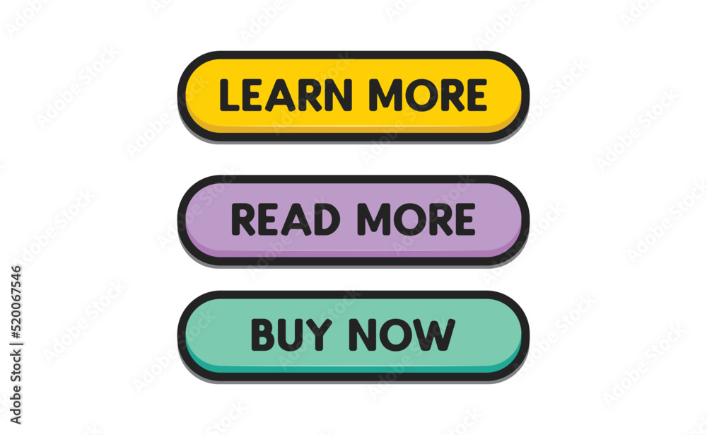 Call to action buttons collection. Download, read more, buy now signs. Call to action buttons collection. Download, read more, buy now signs.