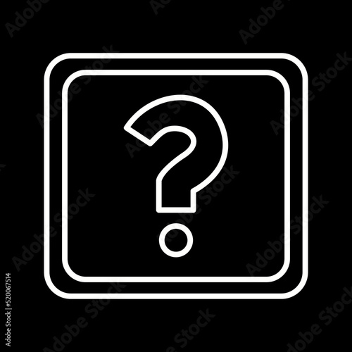 Unique Question Mark Vector Icon