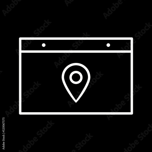 Unique Location Web Advertising Vector Icon