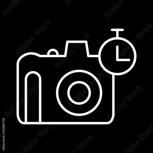 Unique Timer on Camera Vector Icon