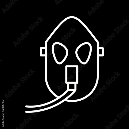 Unique Oxygen Mask Vector Icon