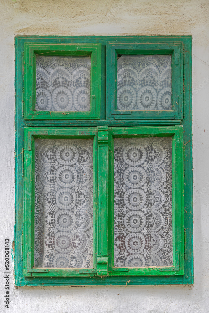 Obraz premium Crochet Curtains Window