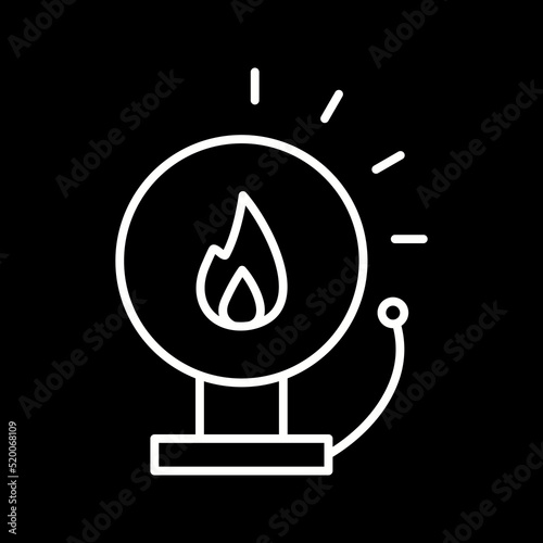 Unique Fire Alert Vector Icon