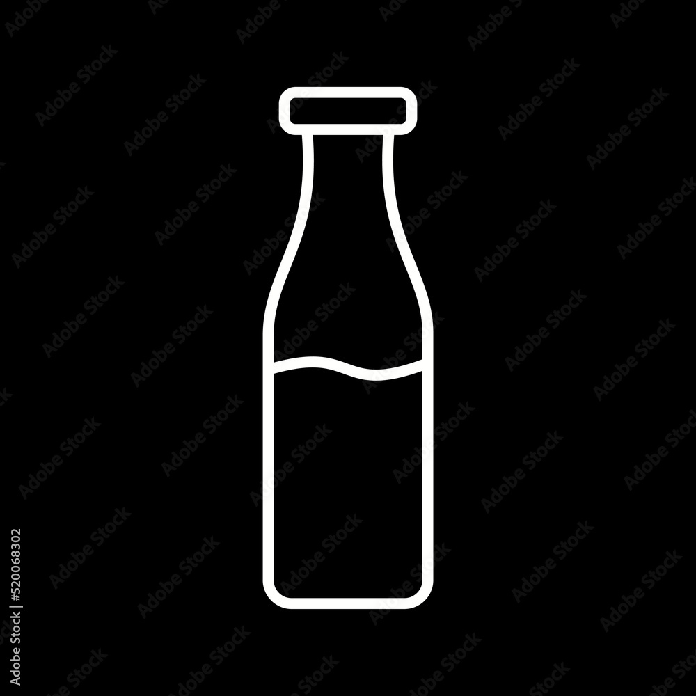 Milk Bottle Vector Icon Milk Bottle Vector Icon