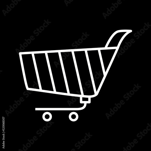 Unique Shopping Cart Vector Icon