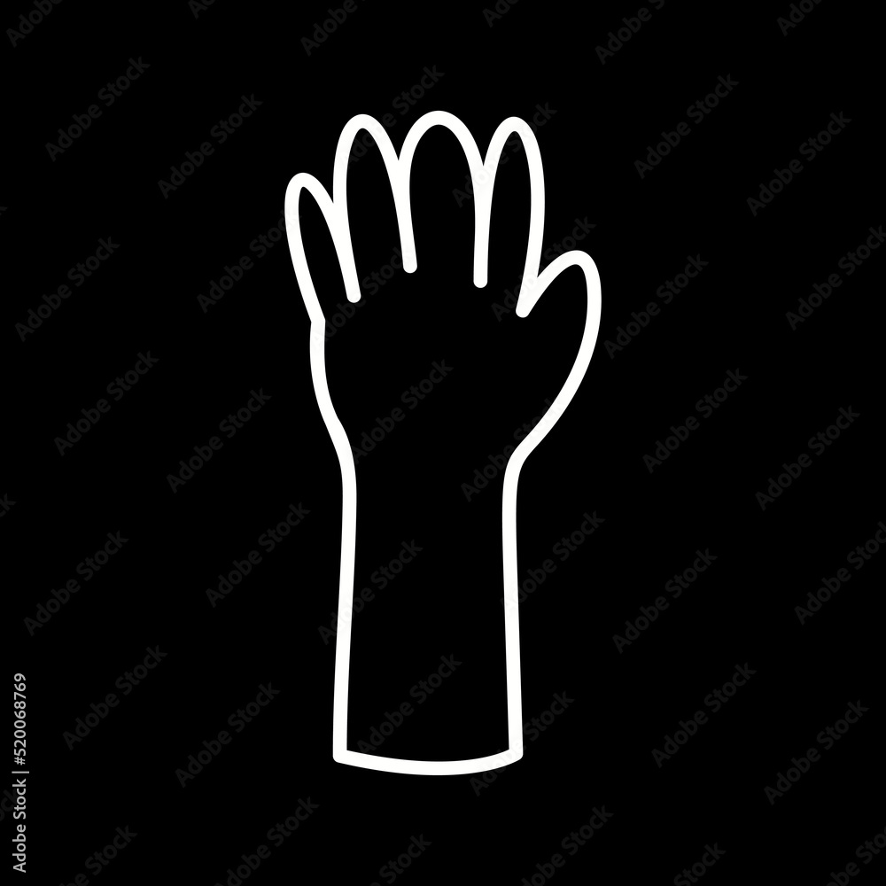Unique Gloves Vector Icon Unique Gloves Vector Icon