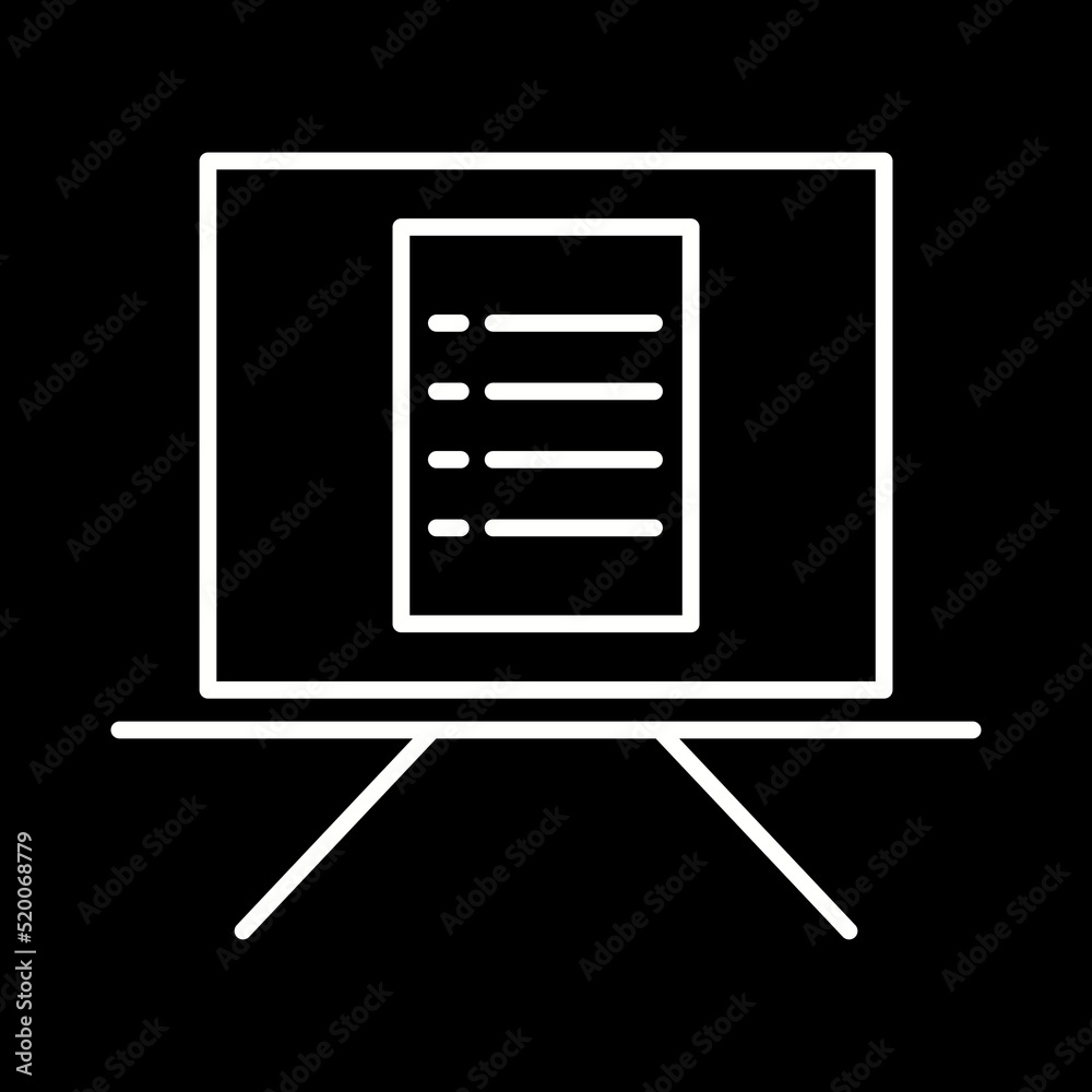 Unique Notice Board Vector Icon Unique Notice Board Vector Icon