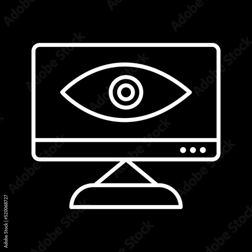 Unique Web Visibility Vector Icon