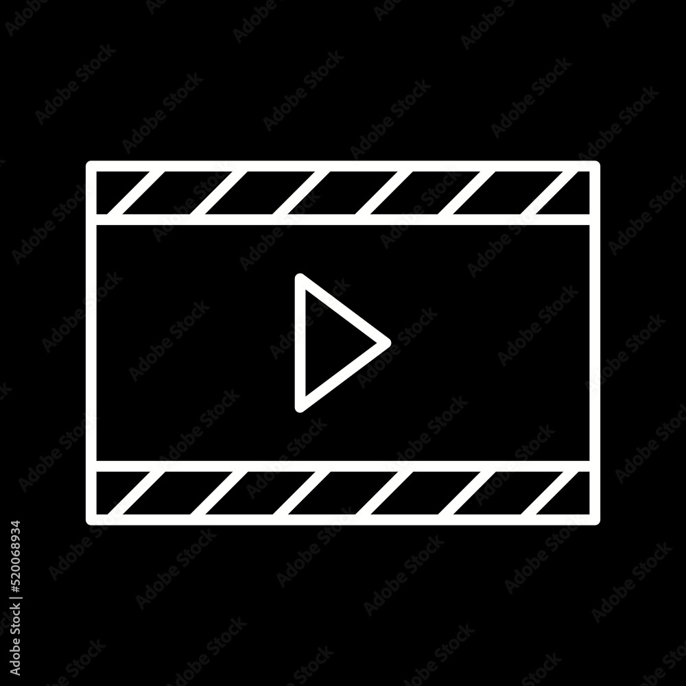 Unique Video & Animation Vector Icon Unique Video & Animation Vector Icon