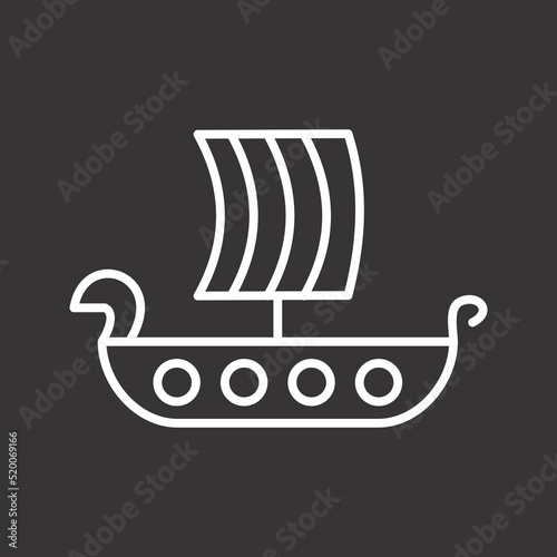 Viking Ship Icon