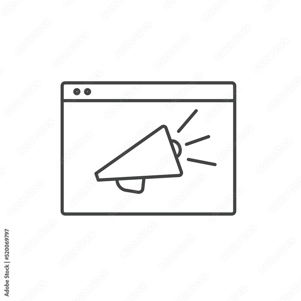 Online marketing icons symbol vector elements for infographic web Online marketing icons symbol vector elements for infographic web