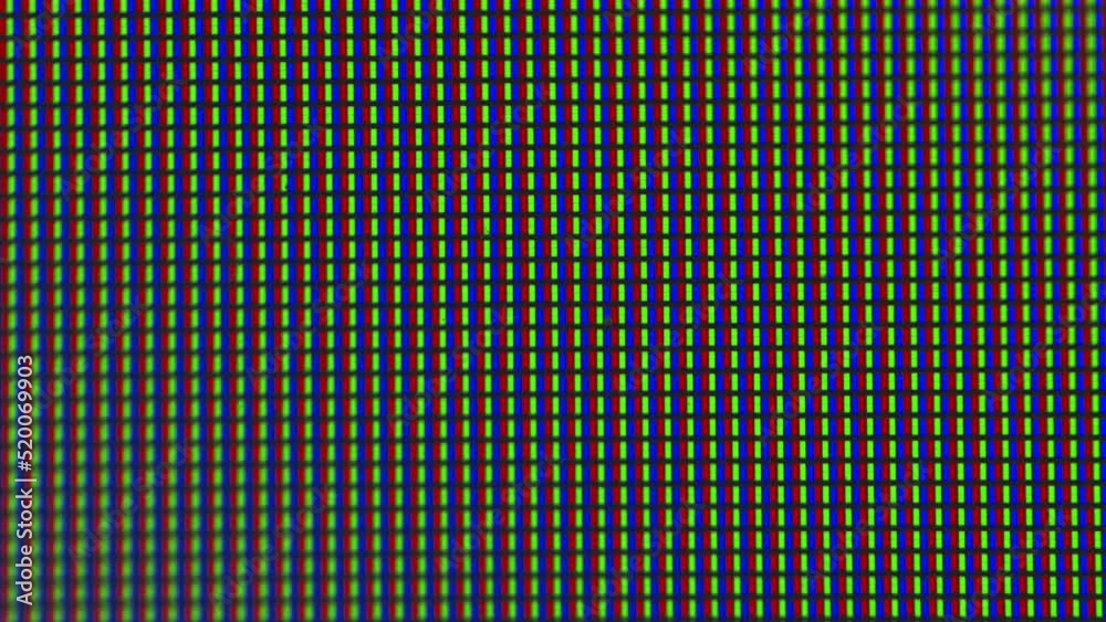 Blinking of the cursor on the pixelated monitor screen in macro