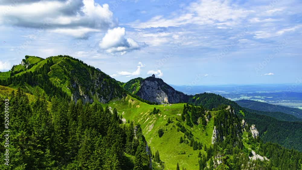 Timelapse of the view from Brauneck in Bavaria, Germany. Timelapse of the view from Brauneck in Bavaria, Germany.