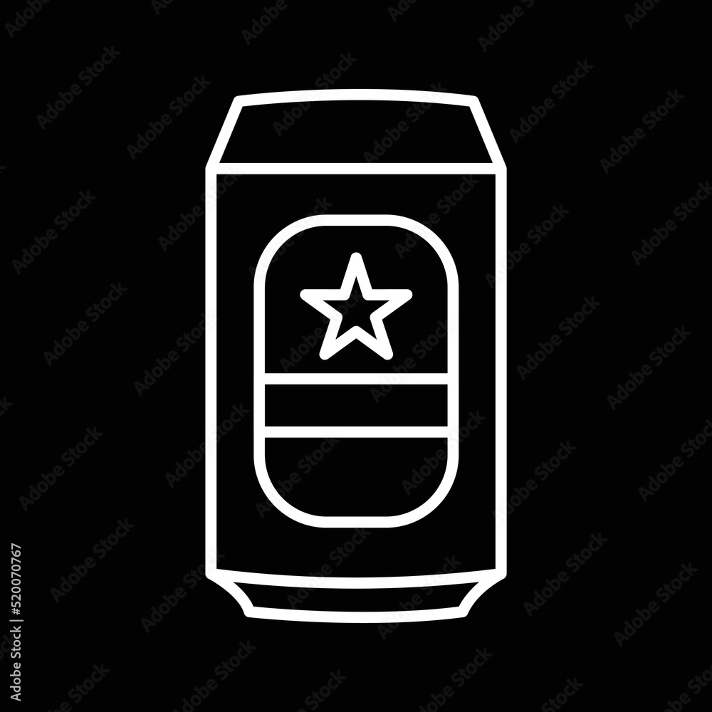 Obraz premium Beer Can Icon
