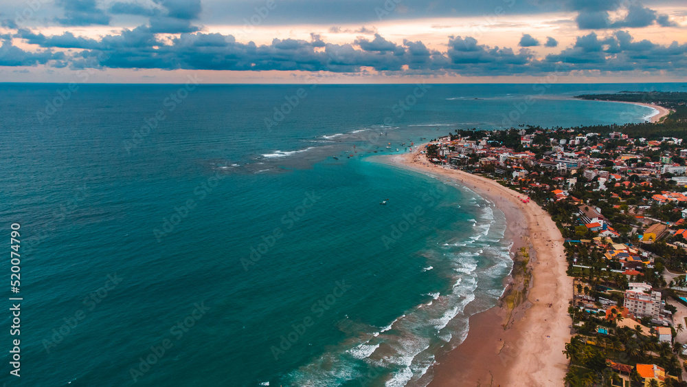 Praia Litoral Pernambuco Muro Alto Porto de Galinhas Ipojuca Arrecife Piscina Natural Verão Tropical Oceano Mar Areia Ondas Brasil Viagem Viajar Turismo Turístico