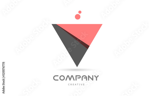 V pink dots geometric alphabet letter logo icon. Creative template for business and company Free Download V pink dots geometric alphabet letter logo icon. Creative template for business and company - GFXLoad