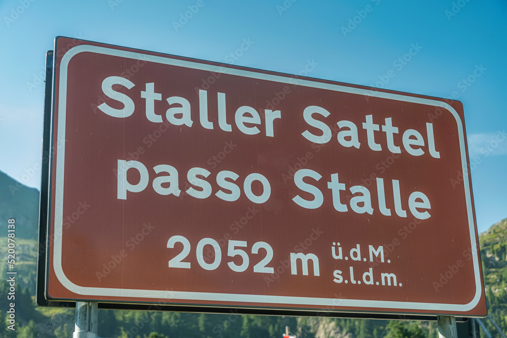 Staller Saddle, Staller Sattel, Passo Stalle, Austrian Italian border