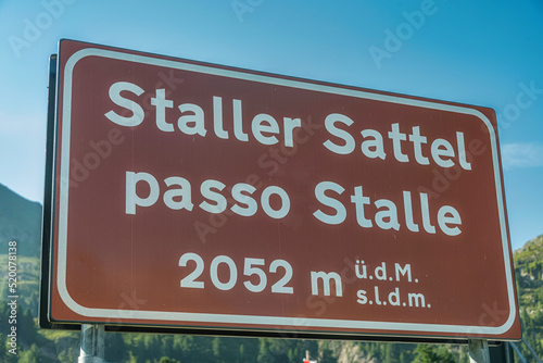 Staller Saddle, Staller Sattel, Passo Stalle, Austrian Italian border