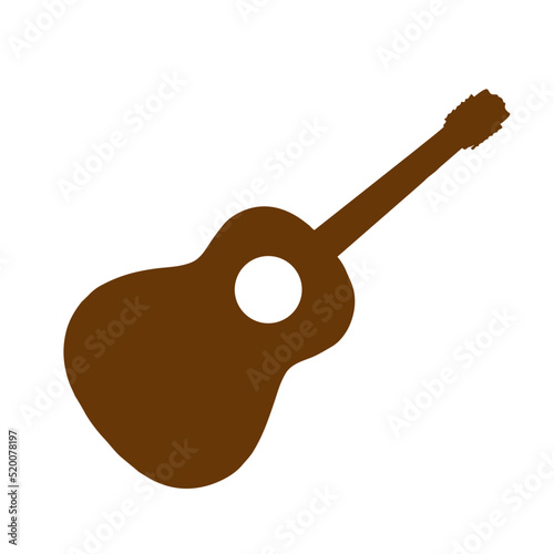  Editable Guitar Illustration silhouette . Guitar vector . Music Icon 