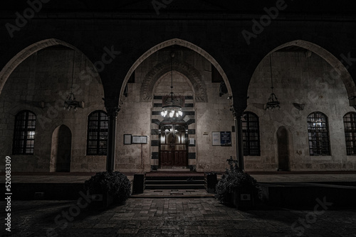 mosque architecture and garden view