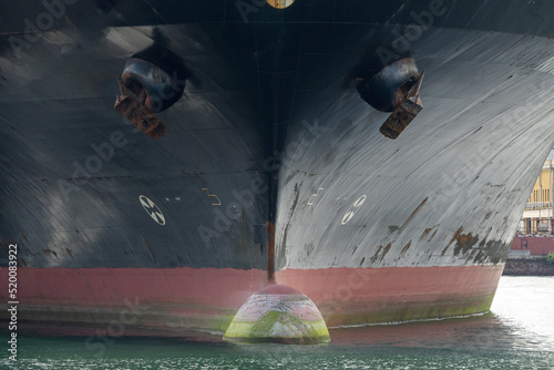 Fotografia big ship tanker prow detail