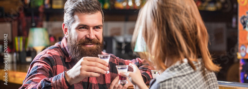 Obraz na plátne Female male alcoholism