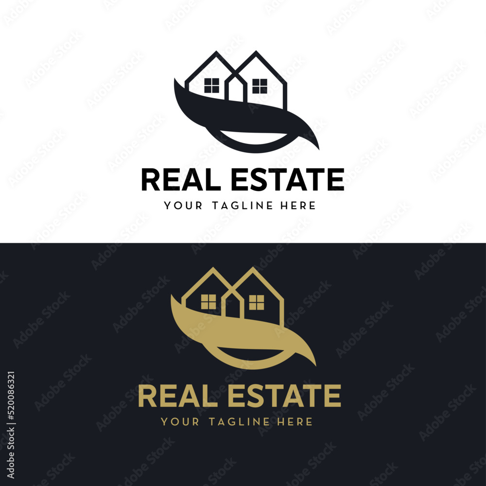 real estate concept logo
