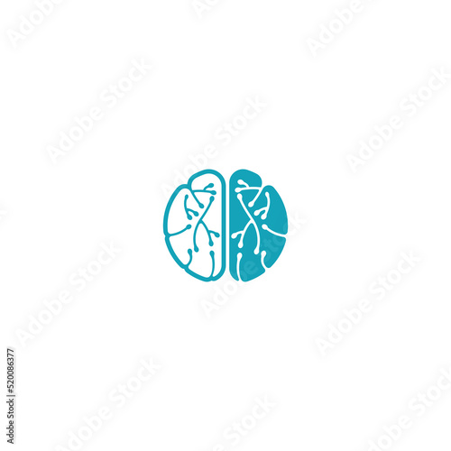 nerve cell logo or neuron logo with vector template