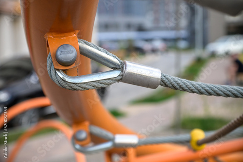 Technical design of the playground decoration. Close-up of the mountings © pahis
