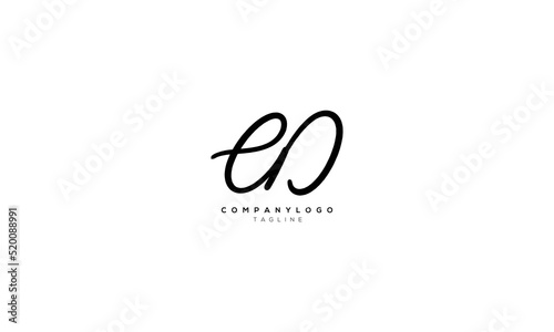 ED DE EAD Abstract initial monogram letter alphabet logo design