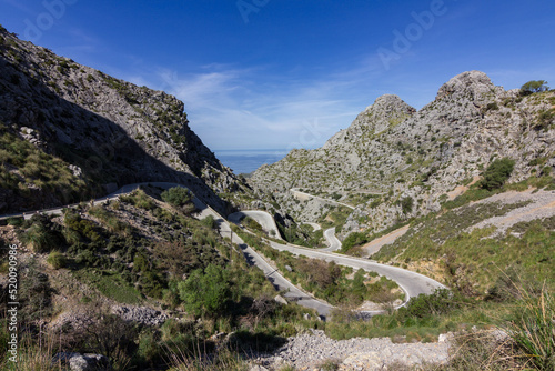 Sa Calobra road in Mallorca (Spain)