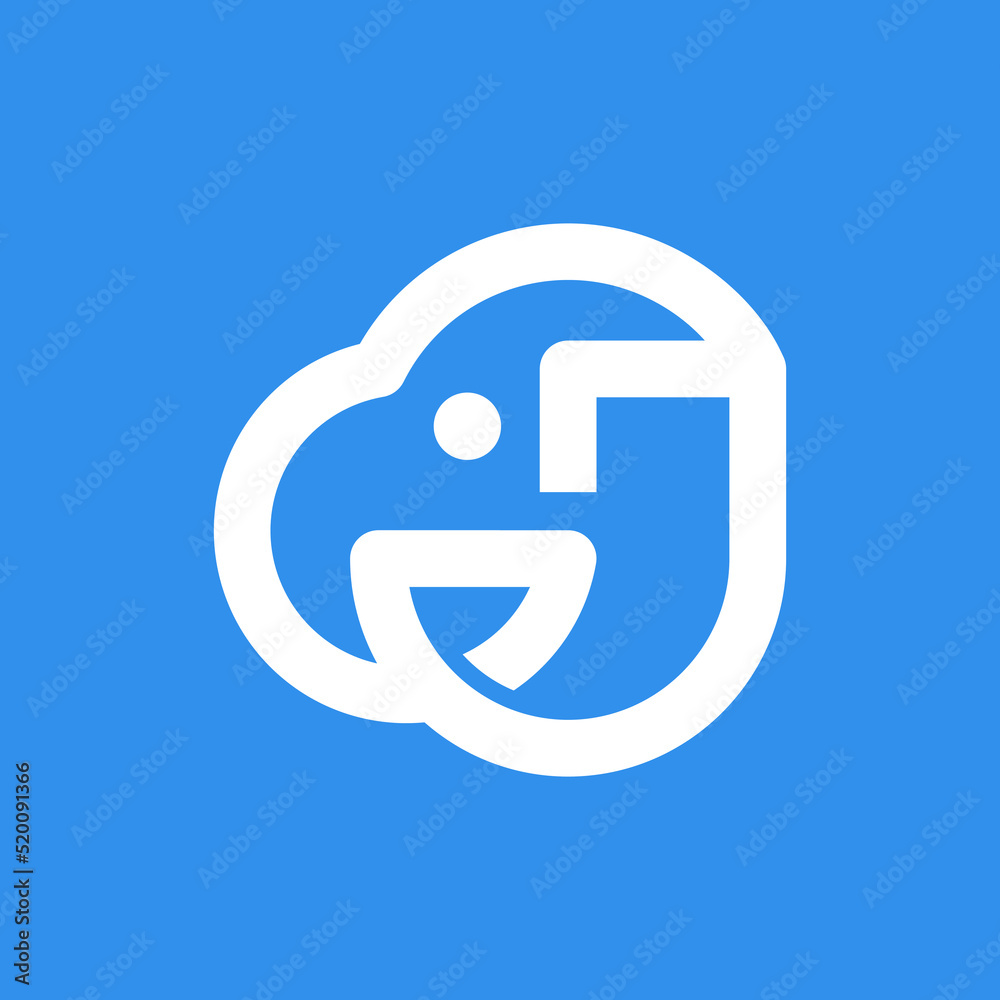 Logo with a combination of Letter J and animal or dog logo icon design template elements Logo with a combination of Letter J and animal or dog logo icon design template elements