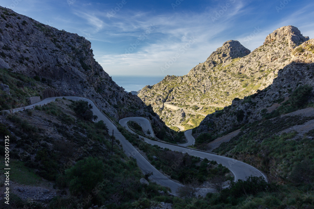 Fototapeta premium Sa Calobra road in Mallorca (Spain)