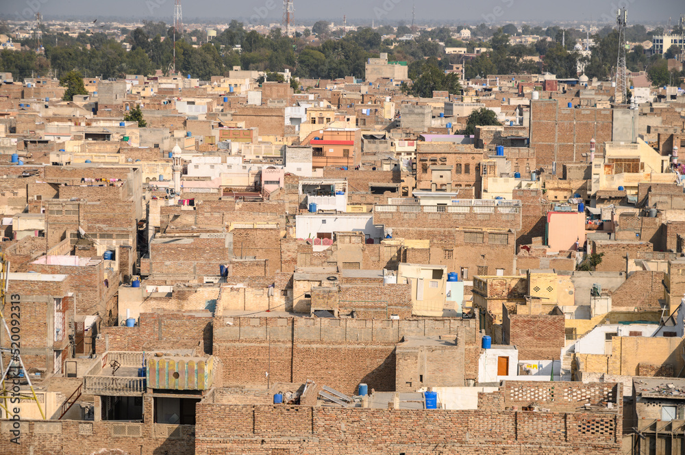 Aerial view Old city Bahawalpur Aerial view Old city Bahawalpur
