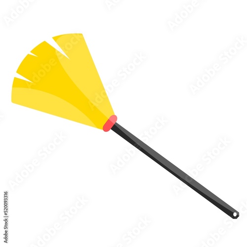 Broom icon on white background.