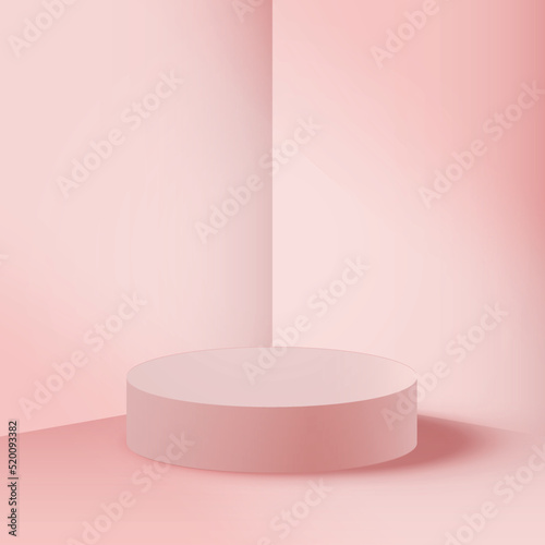 3d background products minimal podium scene with geometric platform.