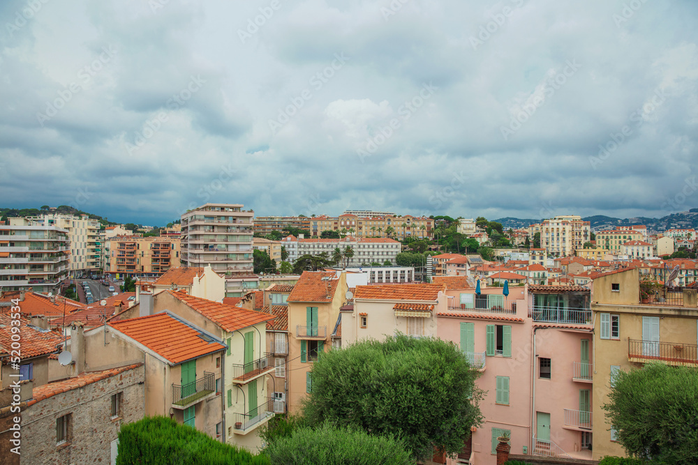 Daytime view of Cannes from Le Suquet hill