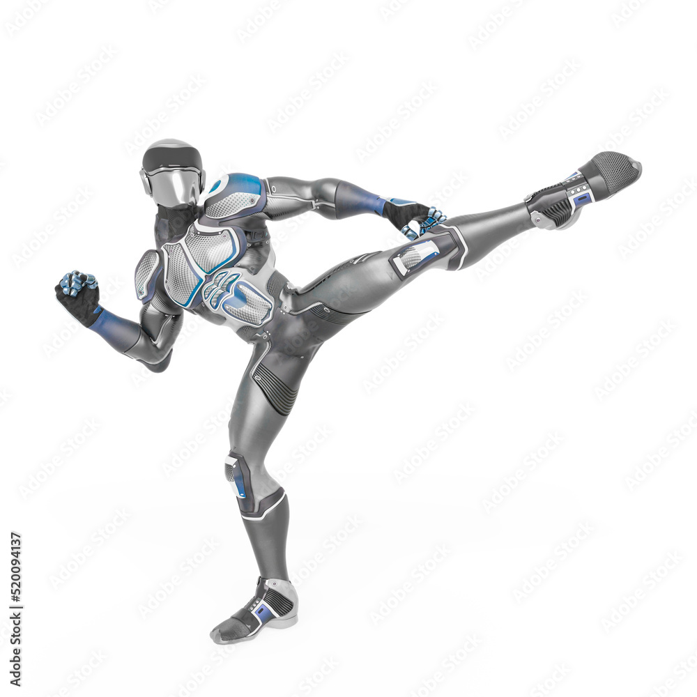 super pilot is doing a side kick in action super pilot is doing a side kick in action