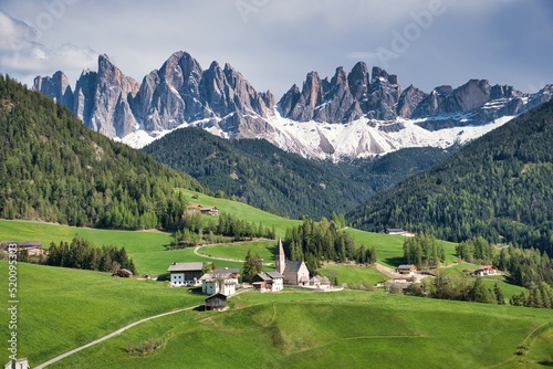The Dolomiti Mountain Range in Italy.