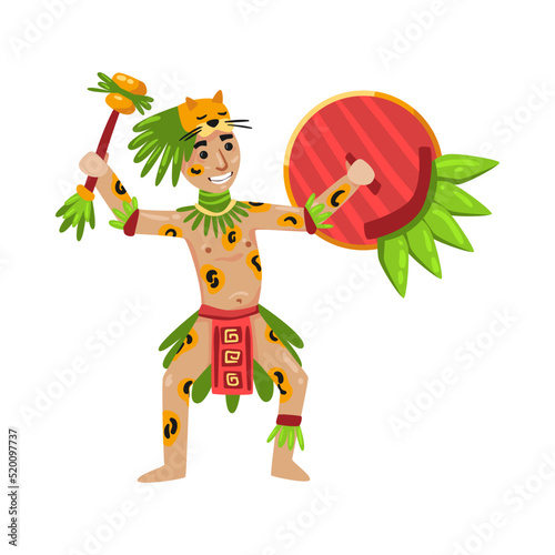 Maya Warrior Civilization Composition