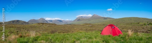Εκτύπωση καμβά Rannoch Moor moorland panorama near Loch Rannoch in Scotland