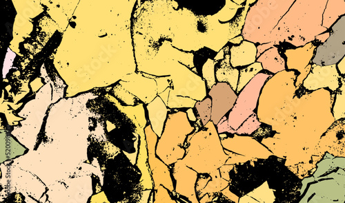 Brown cracked background. Dry land. Vector illustration