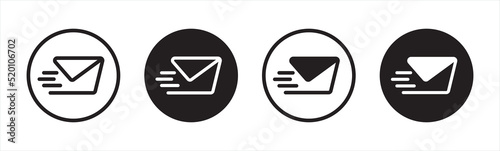Send message icon. Send email message symbol. Mail icon. email signs. E-mail symbol. Envelope vector illustration