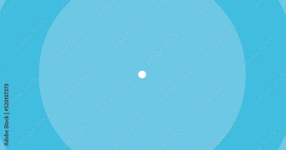 blue circle transition animation expands to fill the screen