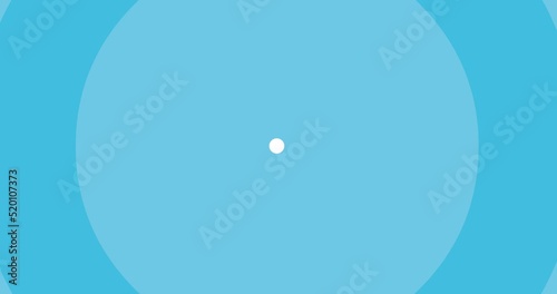 blue circle transition animation expands to fill the screen