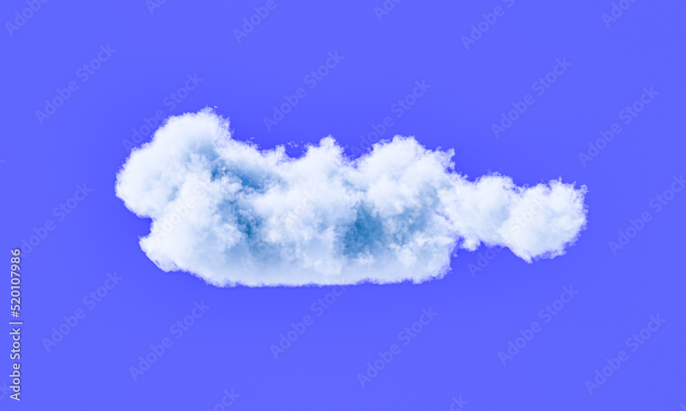 Realistic white cloud in the blue sky. 3d rendering. Realistic white cloud in the blue sky. 3d rendering.