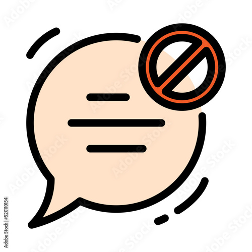 Block Chat Icon